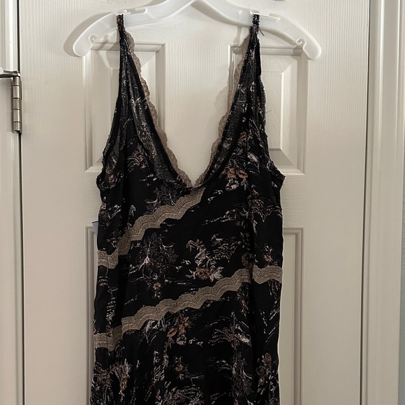 Intimately FP Slip My Mind Printed Trapeze Dress Boho Festival Small Whimsygoth - Picture 5 of 9